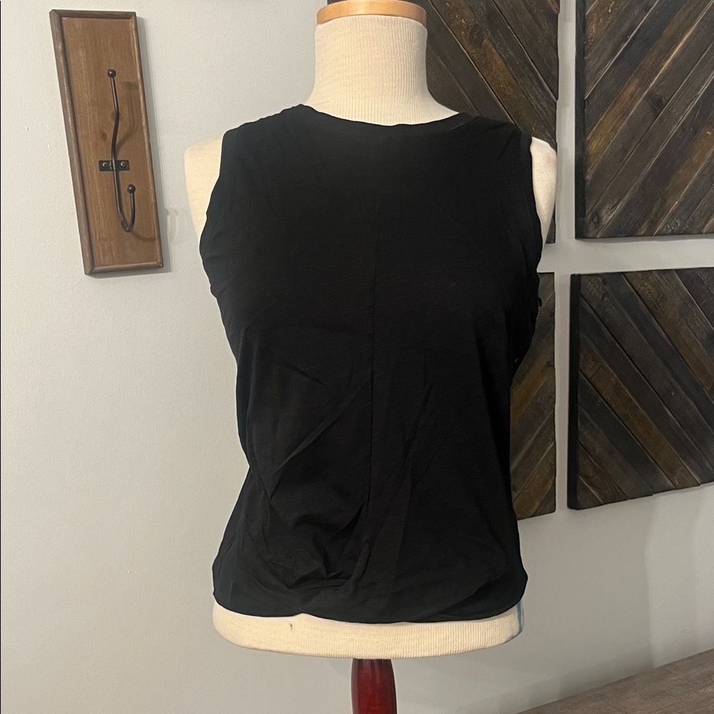 CHARLIE B Elegant Black Tank Top
